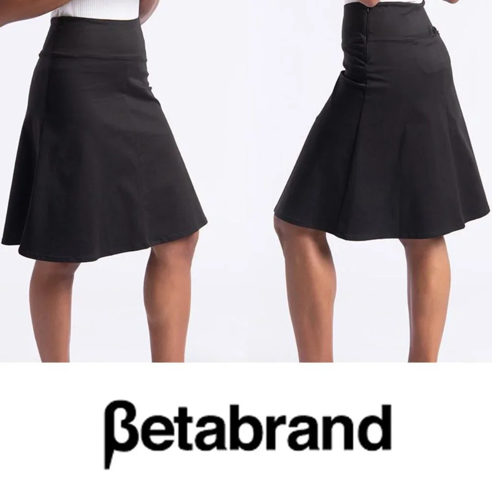 Betabrand Black Work-It Skort Black 2XL NWT